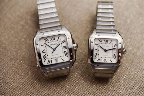 cartier santos watch sizes